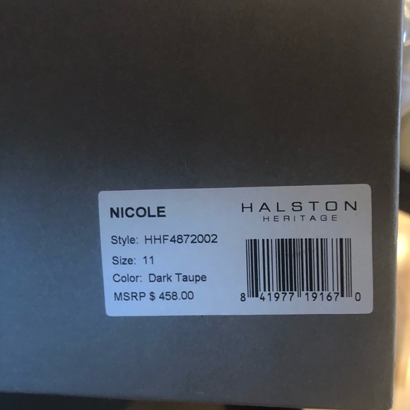 Trending Suede! Halston Heritage Suede Mid Boots Size 11 Taupe Excellent Cond. - Picture 4 of 4